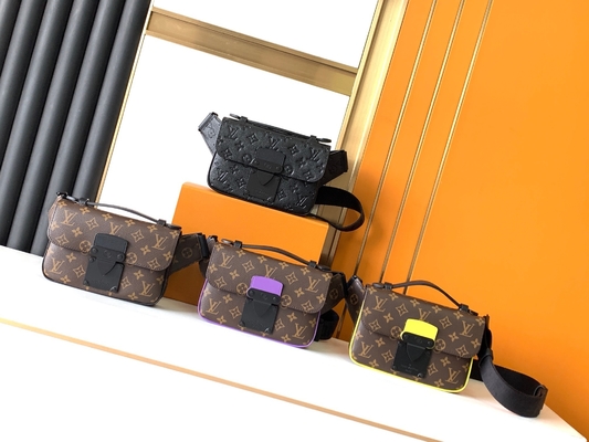 De Boodschapper van de de Zakzak van Louis Vuitton Monogram Macassar Barrel van het charmes Slot