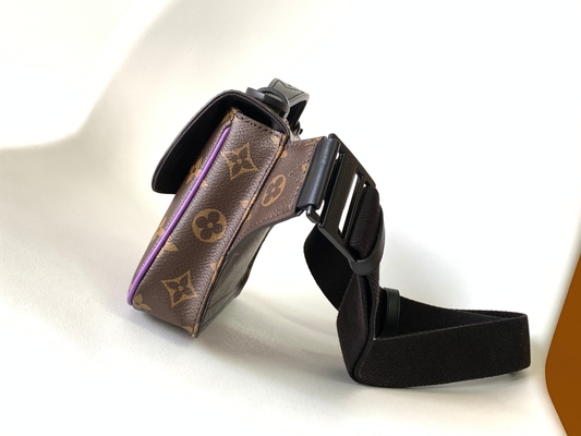 De Boodschapper van de de Zakzak van Louis Vuitton Monogram Macassar Barrel van het charmes Slot