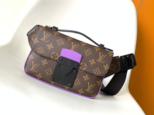 De Boodschapper van de de Zakzak van Louis Vuitton Monogram Macassar Barrel van het charmes Slot