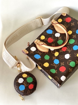 LV X Yayoi Preloved Branded Bag Kusama OnTheGoMM Veelkleurig Monogram