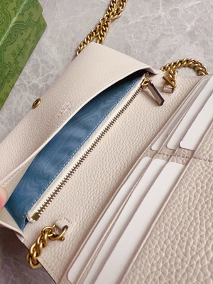De lichtrose Portefeuille van Leermini designer purses gucci python op Kettingswoc met het Met elkaar verbinden G