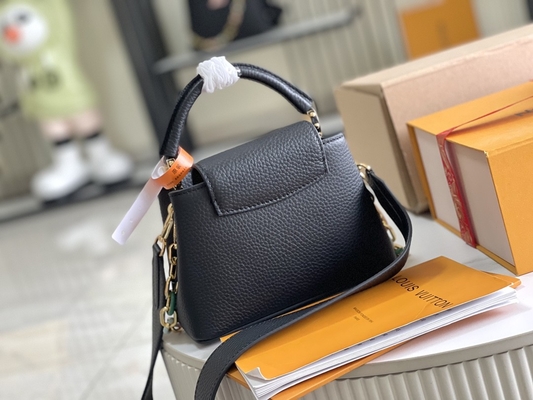 De Gemerkte Zak Louis Vuitton Capucines Mini van de geitevelvoering Preloved