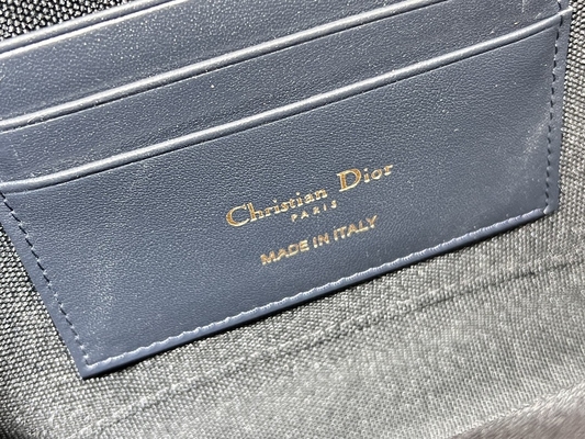 2 in 1 Mini Dior 30 Montaigne-Zak Blauwe Schuine Jacquard