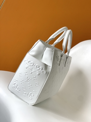 Wit Monogram Preloved Gemerkt Zak Louis Vuitton Sac Plat Tote
