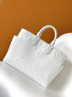 Wit Monogram Preloved Gemerkt Zak Louis Vuitton Sac Plat Tote