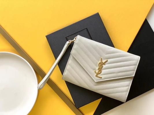 Handtas van de het Leerenvelop van kaviaaryves saint laurent de Monogram Gewatteerde