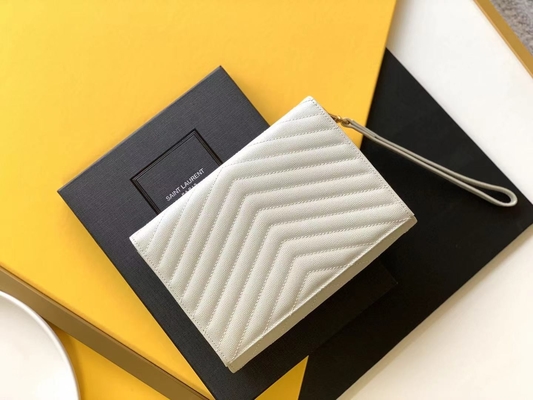 Handtas van de het Leerenvelop van kaviaaryves saint laurent de Monogram Gewatteerde