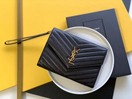 Handtas van de het Leerenvelop van kaviaaryves saint laurent de Monogram Gewatteerde