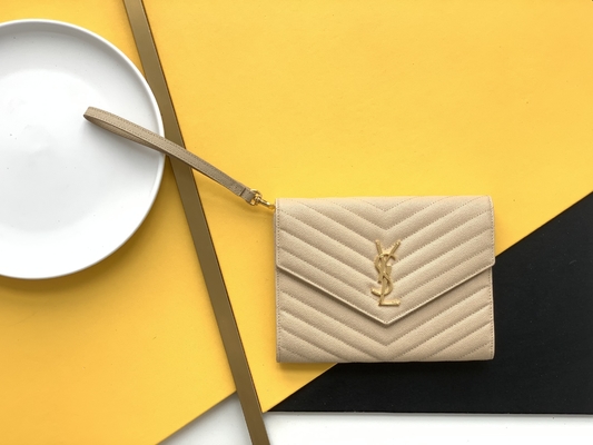 Handtas van de het Leerenvelop van kaviaaryves saint laurent de Monogram Gewatteerde