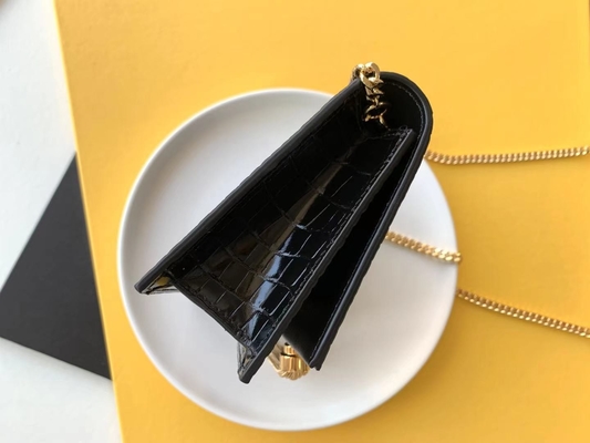 Zwarte de Zak Gouden Ketting Kate Small Tassel van kalfslederyves saint laurent