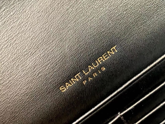Zwarte de Zak Gouden Ketting Kate Small Tassel van kalfslederyves saint laurent