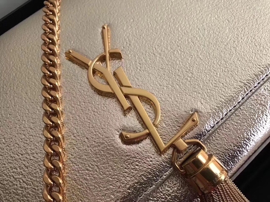 Regelbare Woc van Saint Laurent YVES SAINT LAURENT van de Riemenpolyester Zak met het Zilver van de Ritssluitingssluiting