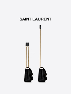 WOC van YVES SAINT LAURENT van het leerhandvat Gemerkt Boodschapper Bag DND1N 1000 NIKI
