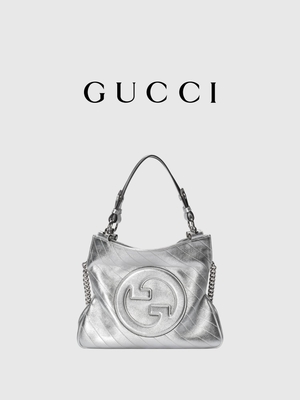 Gucci Blondie Klein Tote Bag Luxury Silver White Gemerkt Dameshandtas