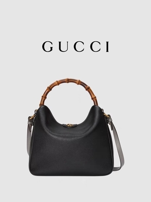 Van de Prinsesdiana handbag double G van Gucci van het bamboehandvat de Hardwareoem