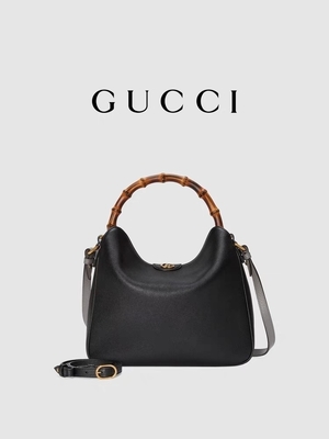 Van de Prinsesdiana handbag double G van Gucci van het bamboehandvat de Hardwareoem
