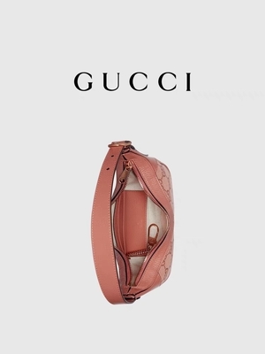GG van ontwerperbranded shoulder bag Gucci Ophidia Kleine Roze Canvas Katoenen Linnenvoering