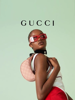 GG van ontwerperbranded shoulder bag Gucci Ophidia Kleine Roze Canvas Katoenen Linnenvoering