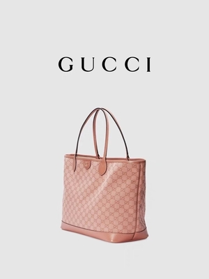 Het roze GG Middelgrote Tote Shoulder Bag For Business van Canvasgucci Ophidia Reizen