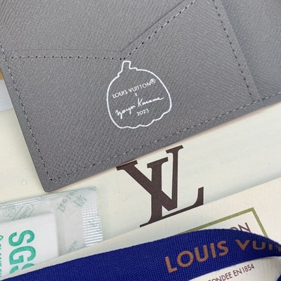 Louis Vuitton LV X van YK Mini Designer Purses Pocket Organizer Zwarte Pompoendruk