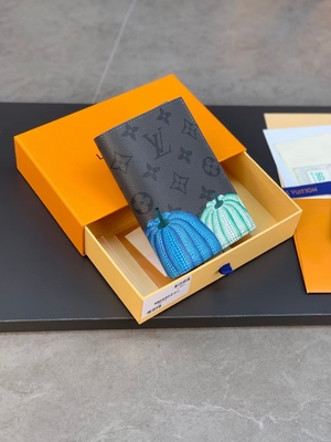 Louis Vuitton LV X van YK Mini Designer Purses Pocket Organizer Zwarte Pompoendruk
