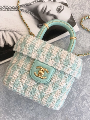 Van de de Dooszak van Mini Designer Purses Chanel Mini van het meisjesmonogram het Groene Roze
