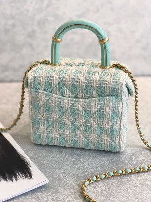 Van de de Dooszak van Mini Designer Purses Chanel Mini van het meisjesmonogram het Groene Roze