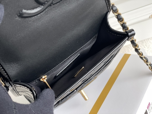 Chanel 22 de Gouden Ketting van Mini Designer Purses Black Spell met Dalingsklep