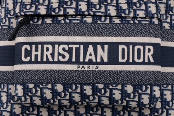 Ontwerper Small Diortravel Backpack Blauw Dior Oblique Jacquard