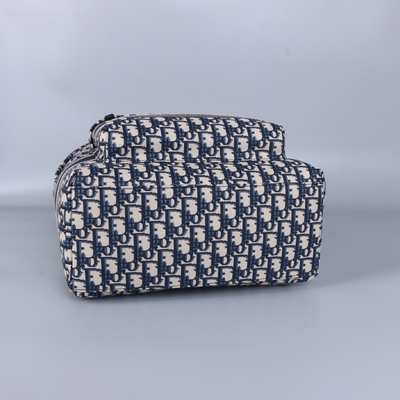 Ontwerper Small Diortravel Backpack Blauw Dior Oblique Jacquard