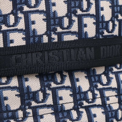 Ontwerper Small Diortravel Backpack Blauw Dior Oblique Jacquard