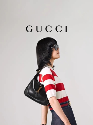 Zwarte Leer 1961 Jackie Bag By Gucci Time Geëerde Klassieke Gouden Toebehoren