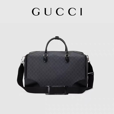 Zwart Reisgg Opperst Tote Bag Gucci Mens Messenger Canvas die Dubbel G met elkaar verbinden
