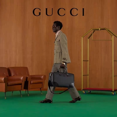 Zwart Reisgg Opperst Tote Bag Gucci Mens Messenger Canvas die Dubbel G met elkaar verbinden