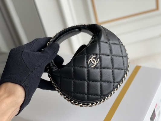 Ap3095 Zwarte Mini Fabric Chanel Flap Bag-Muntstukbeurs 20 Duim