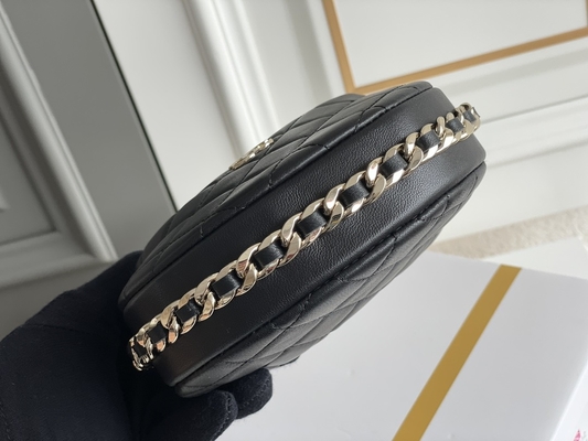 Ap3095 Zwarte Mini Fabric Chanel Flap Bag-Muntstukbeurs 20 Duim