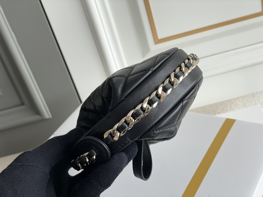 Ap3095 Zwarte Mini Fabric Chanel Flap Bag-Muntstukbeurs 20 Duim