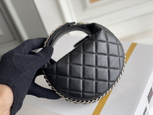 Ap3095 Zwarte Mini Fabric Chanel Flap Bag-Muntstukbeurs 20 Duim