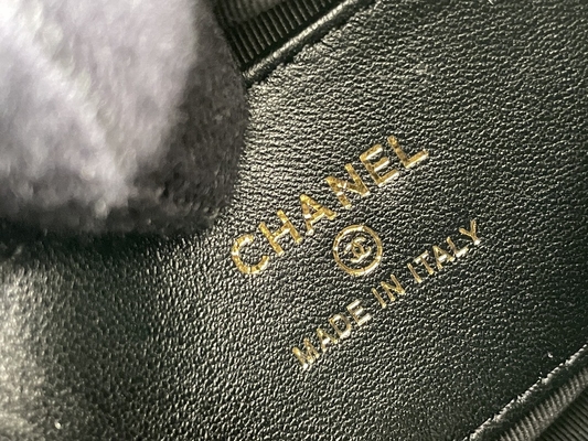 Ap3095 Zwarte Mini Fabric Chanel Flap Bag-Muntstukbeurs 20 Duim