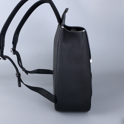 Het Leerkalf van Christian Dior Gallop Backpack Black Grained van de mensenhoofdzaak