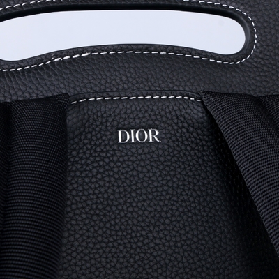 Het Leerkalf van Christian Dior Gallop Backpack Black Grained van de mensenhoofdzaak
