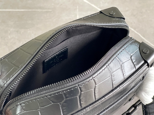 De Zachte Boomstam Mini Small Patent Leather van Crocodilienmatte black louis vuitton LV