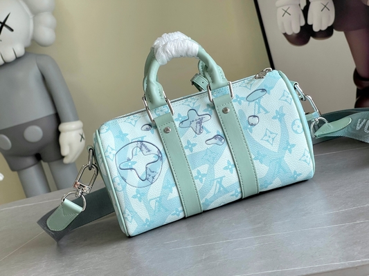 Commerciële LV Ontwerper Monogram Bag Keepall BandoulièRe 50 Blauwe Reiszak