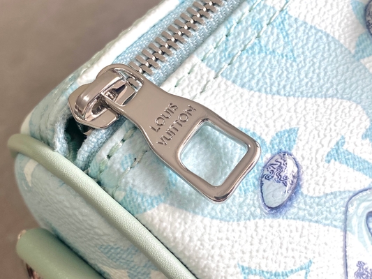 Commerciële LV Ontwerper Monogram Bag Keepall BandoulièRe 50 Blauwe Reiszak