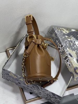 In reliëf gemaakte CD Christian Dior Sport Bag Calfskin van C'est Dior Bag Gold Saddle