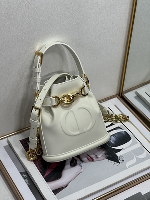 In reliëf gemaakte CD Christian Dior Sport Bag Calfskin van C'est Dior Bag Gold Saddle
