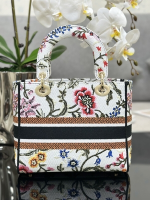 De veelkleurige Zak van de Zakkendior medium D Lite van Petites Fleurs Douane Gemerkte