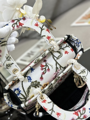 De veelkleurige Zak van de Zakkendior medium D Lite van Petites Fleurs Douane Gemerkte